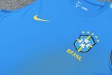 2026-27 Mens Brazil blue vest Short training suit