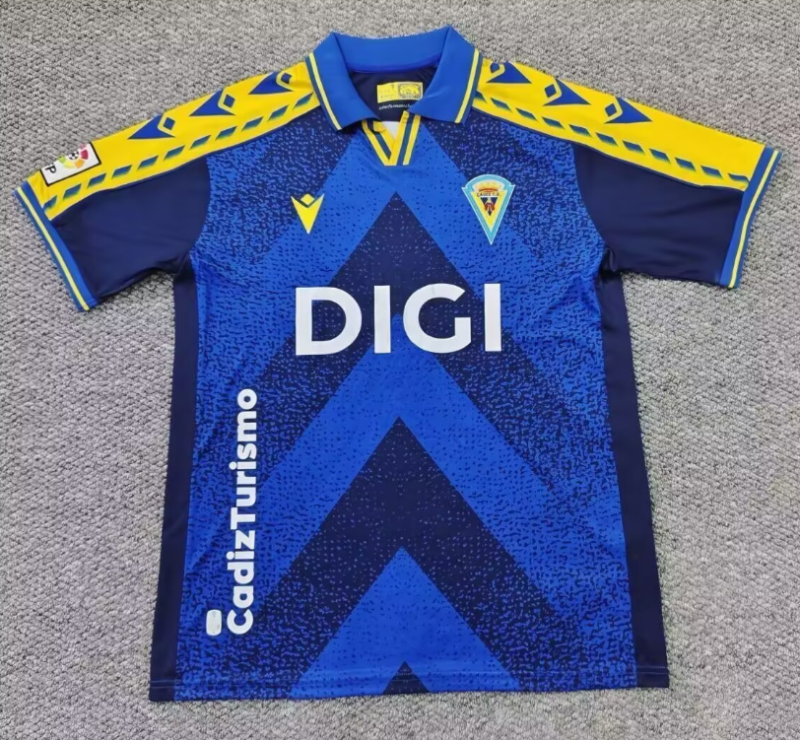 2025-26 Mens Cadiz away blue soccer jersey