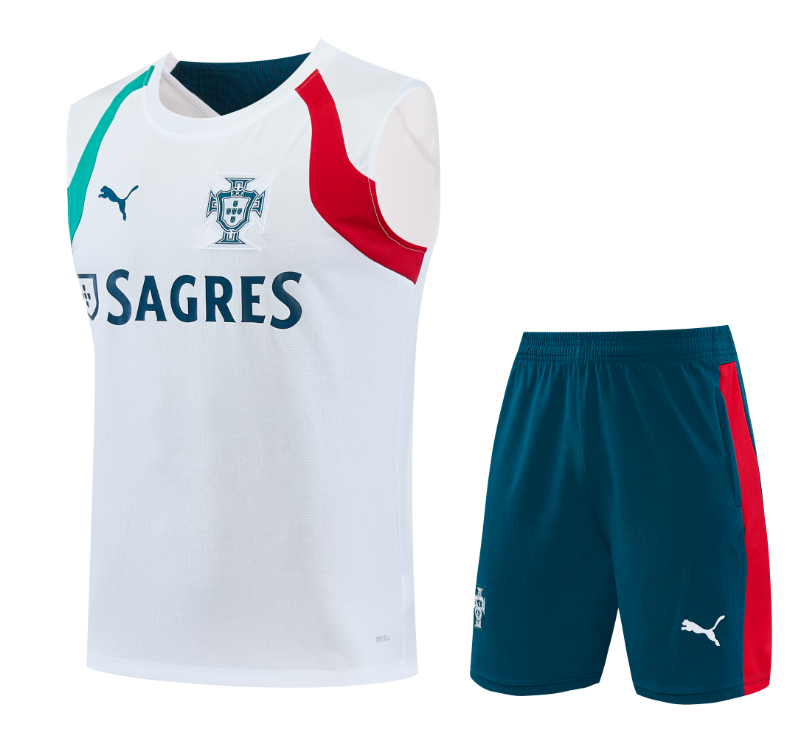 2026-27 Mens Portugal white short vest training Short suit
