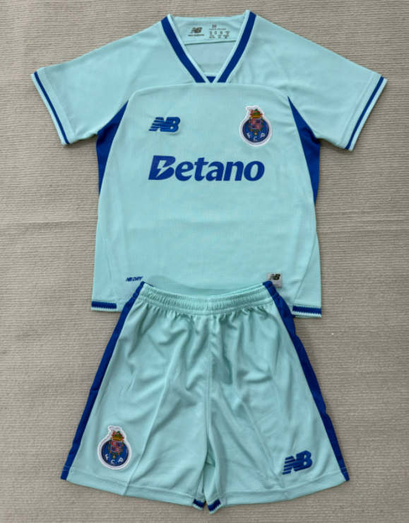 2026-27 Kids FC Porto third away blue soccer Jersey
