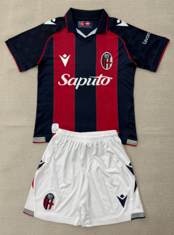 2026-27  Kids Bologna Home Soccer Jersey