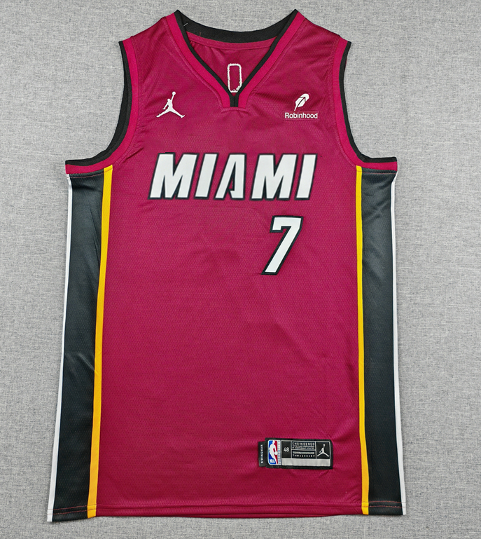 2026-27 HEAT  #7 red Top Quality Hot Pressing NBA Jersey (V领）