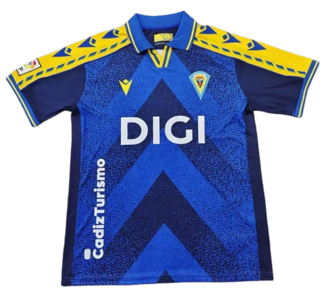 2025-26 Mens Cadiz away blue soccer jersey