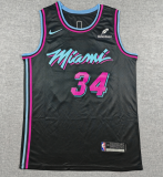 2026-27 HEAT  #34 black Top Quality Hot Pressing NBA Jersey (V领）