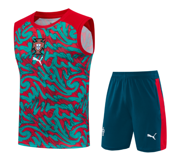 2026-27 Mens Portugal red green short vest training Short suit