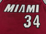 2026-27 HEAT  #34 red Top Quality Hot Pressing NBA Jersey (V领）