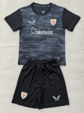 2026-27 Kids  Athletic Bilbao goalkeeper black Soccer Jersey