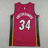 2026-27 HEAT  #34 red Top Quality Hot Pressing NBA Jersey (V领）
