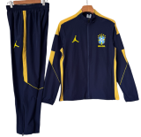 2026-27 Brazil Deep Blue Windbreaker suit