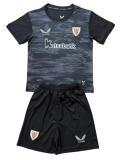 2026-27 Kids  Athletic Bilbao goalkeeper black Soccer Jersey