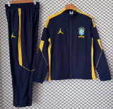 2026-27 Brazil Deep Blue Windbreaker suit