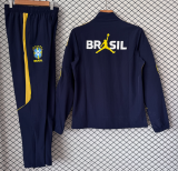 2026-27 Brazil Deep Blue Windbreaker suit