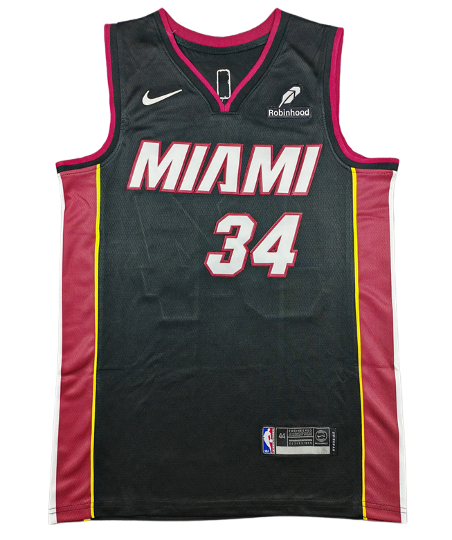 2026-27 HEAT  #34 black Top Quality Hot Pressing NBA Jersey (V领）