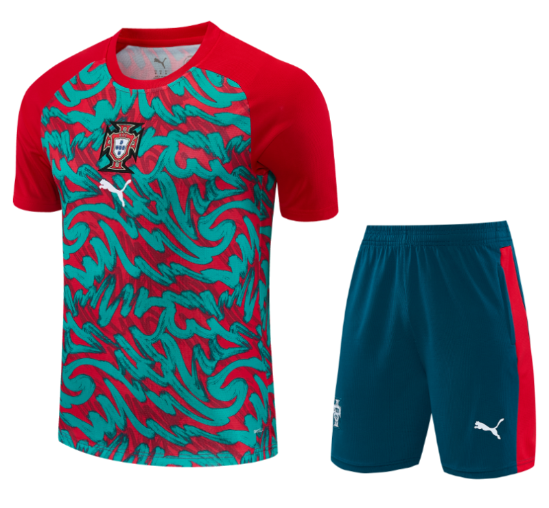 2026-27 Mens Portugal red green short  training Short suit