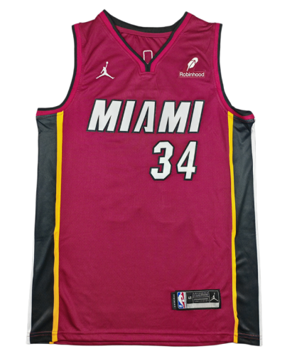 2026-27 HEAT  #34 red Top Quality Hot Pressing NBA Jersey (V领）