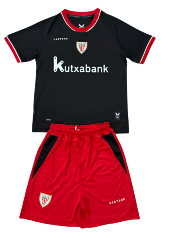 2026-27 Kids  Athletic Bilbao away black Soccer Jersey