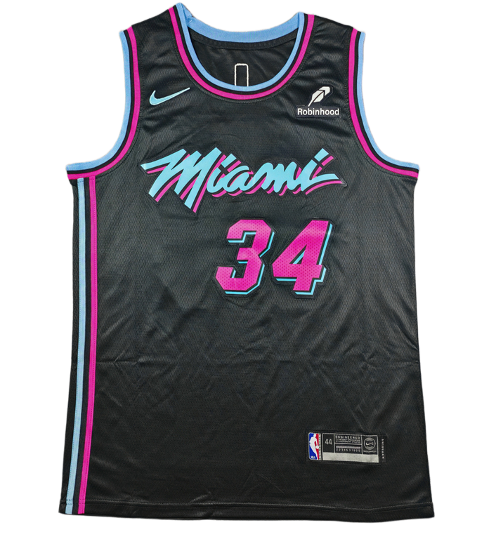 2026-27 HEAT  #34 black Top Quality Hot Pressing NBA Jersey (V领）