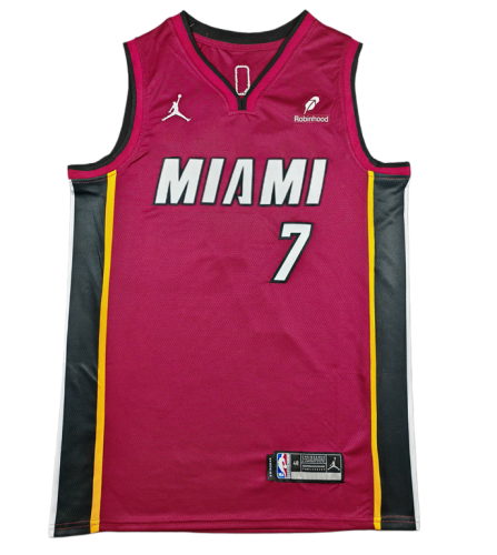 2026-27 HEAT  #7 red Top Quality Hot Pressing NBA Jersey (V领）