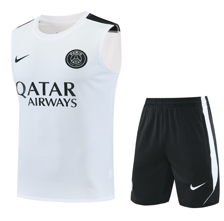 2026-27 PSG white vest Training Short Suit