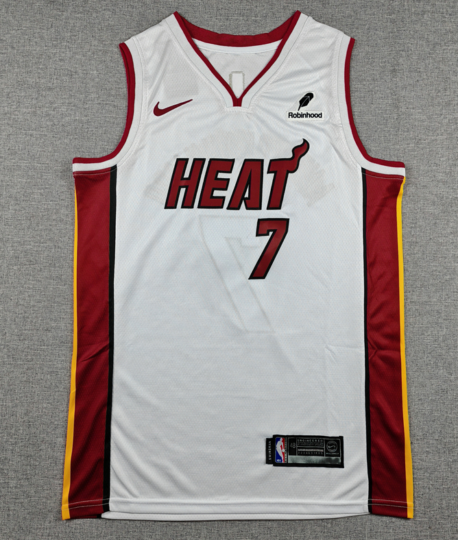 2026-27 HEAT  #7 white Top Quality Hot Pressing NBA Jersey (V领）