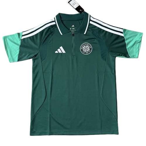 2026-27 Celtic Green Polo Short Sleeve (半拉链)