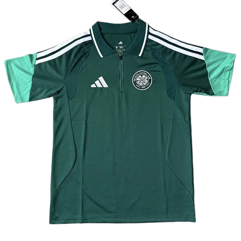 2026-27 Celtic Green Polo Short Sleeve (半拉链)