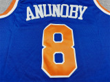 2026 KNICKS #8 Blue Top Quality Hot Pressing NBA Jersey