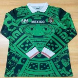1998 Mens Mexico Home Long Sleeve Retro Soccer Jersey