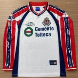 1999-2000 Mens Chivas Away Retro long sleeve soccer jersey