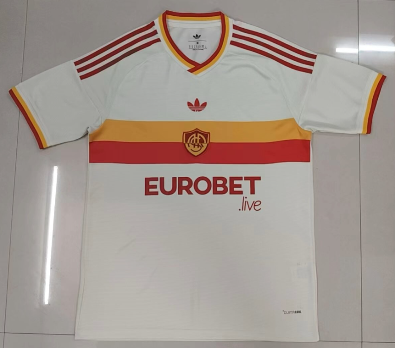 2026-27 Mens Roma  away  Fan Version white soccer Jersey
