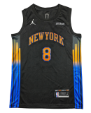 2026 KNICKS #8 black Statement Edition Top Quality Hot Pressing NBA Jersey