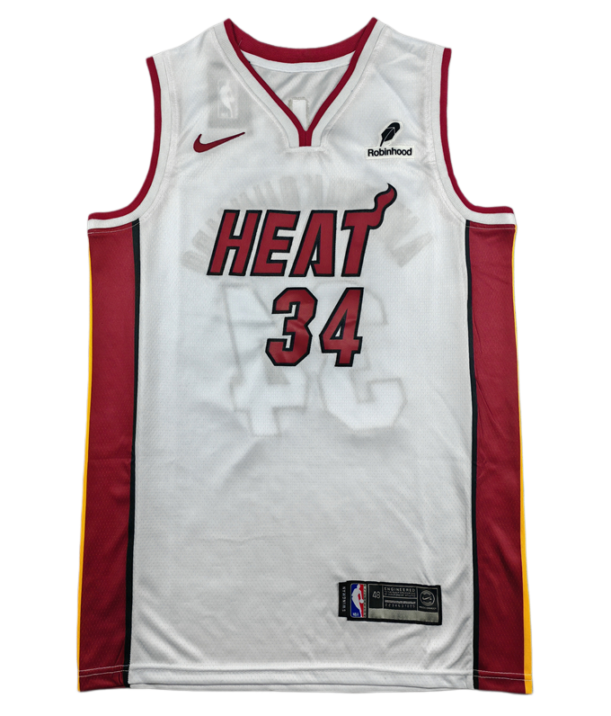 2026-27 HEAT  #34 white Top Quality Hot Pressing NBA Jersey (V领）