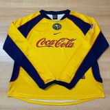 2001-02 Club America Home Long Sleeve Retro Soccer Jersey