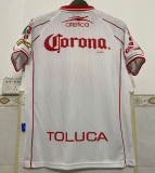 1999-00 Toluca away Retro white Soccer Jersey