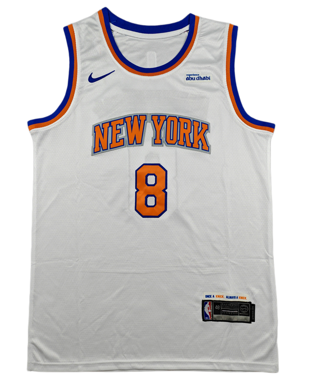 2026 KNICKS #8 white Top Quality Hot Pressing NBA Jersey