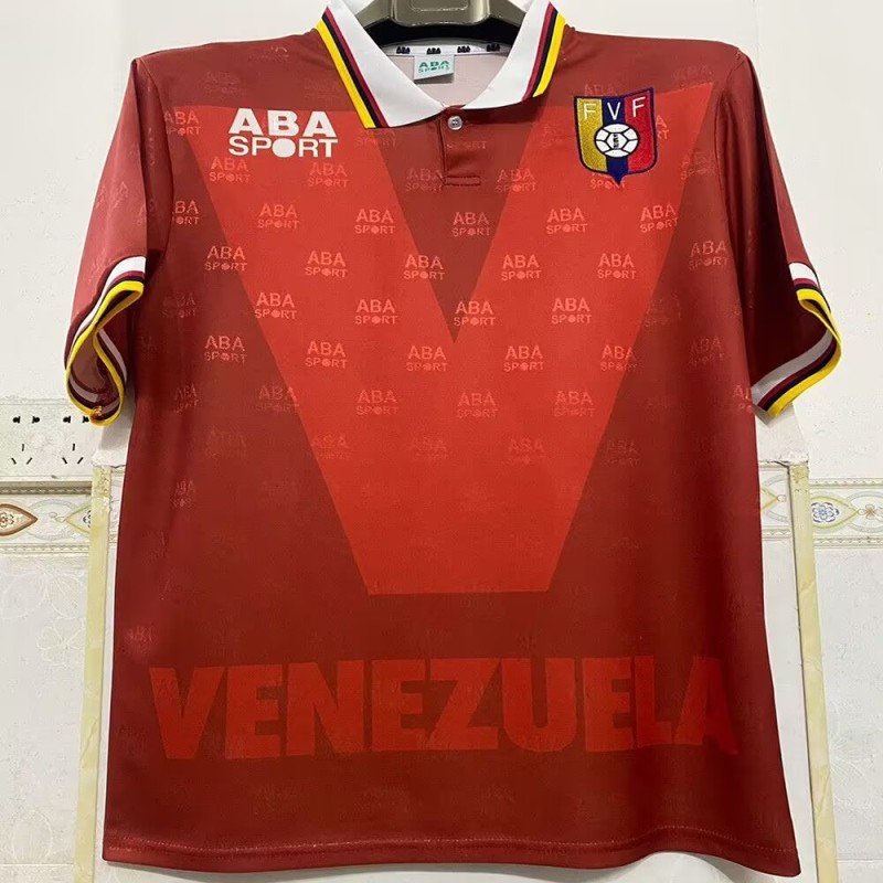 1998 Mens Venezuela home Retro Soccer Jersey