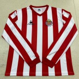 1986-87 Mens Chivas Retro home long sleeve soccer Jersey