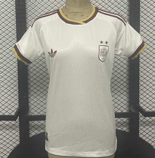 2026-27 Women Spain  Away Player Version soccer Jersey (Have two star ⭐⭐）