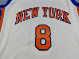 2026 KNICKS #8 off-white City Edition Top Quality Hot Pressing NBA Jersey