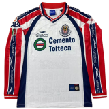 1999-2000 Mens Chivas Away Retro long sleeve soccer jersey