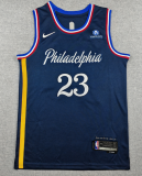 2026 76ERS #23 Deep Blue City Edition Top Quality Hot Pressing Retro NBA Jersey