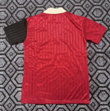 1996 Mens Oasis retro red Black Polo soccer jersey