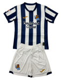2026-27 Kids Real Sociedad home soccer jersey