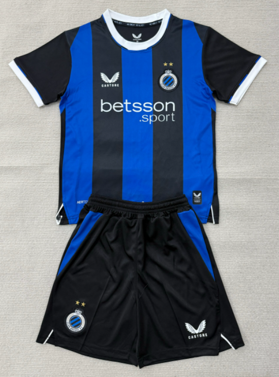 2026-27 Kids Brugge KV  Home blue Soccer Jersey