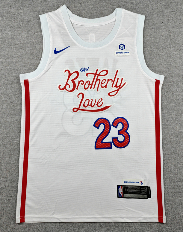 2023 76ERS #23 City Edition Top Quality Hot Pressing Retro NBA Jersey