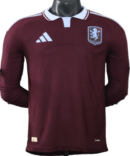 2026-27 Mens Aston Villa home long sleeve Player version soccer Jersey