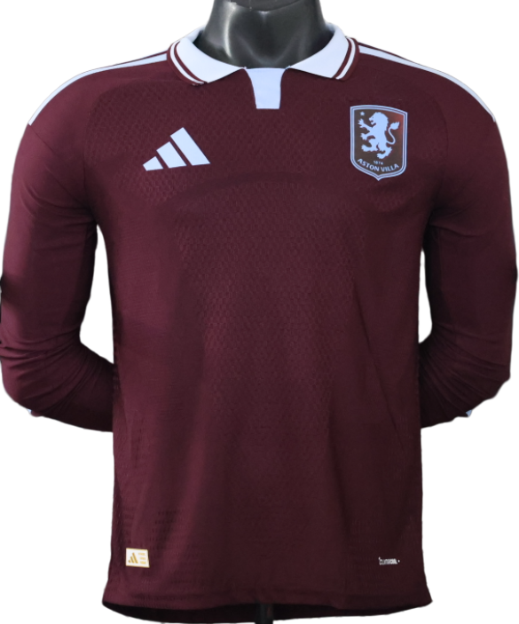 2026-27 Mens Aston Villa home long sleeve Player version soccer Jersey