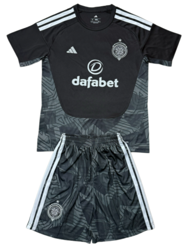 2026-27 Kids Celtic goalkeeper black soccer jersey
