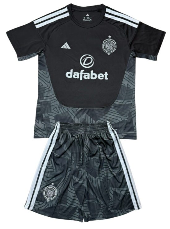 2026-27 Kids Celtic goalkeeper black soccer jersey