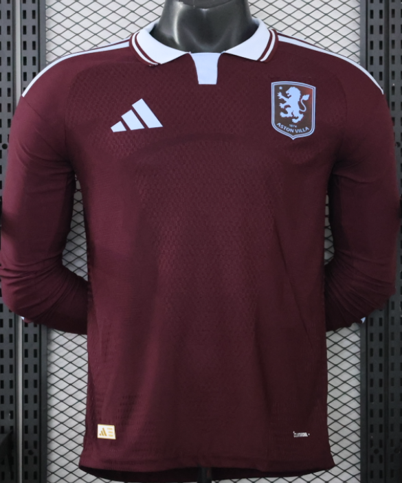 2026-27 Mens Aston Villa home long sleeve Player version soccer Jersey